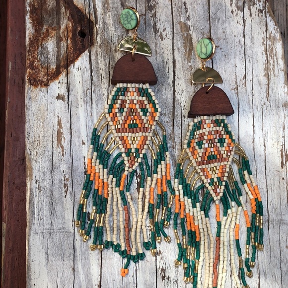 Handmade Southwest Fringe Earrings! - Picture 3 of 6
